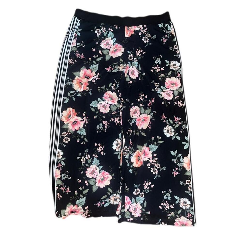 INC International Concepts  Women's Boho Floral Track Pants Elastic Band SZ L